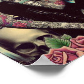 Retrowave Goth Girls Poster (Ecke)