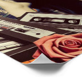 Retrowave Goth Woman Poster (Ecke)