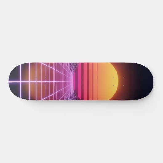 Retrowave Landscape Skateboard (Horizontal)
