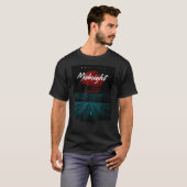 Retrowave Midnight Sunset Road Synthwave Glitch Ef T-Shirt (Vorne ganz)