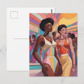 Retrowave Party 1980 Postkarte (Vorne/Hinten)