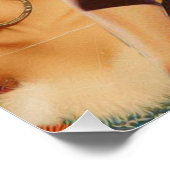 Retrowave Pin-up Collage Poster (Ecke)