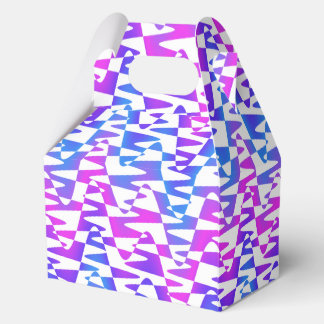 Retrowave-Rippel - Farbverlauf-Dämmerung auf Weiß Geschenkschachtel