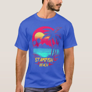 Retrowave Strand Seestern Strand T-Shirt