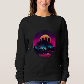 Retrowave Synthwave 80er für die Achtziger-Musik Sweatshirt