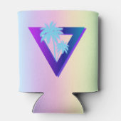 RETROWAVE SYNTHWAVE PALM BÄUME TRIANGLE KANN FARBE DOSENKÜHLER (Rückseite)
