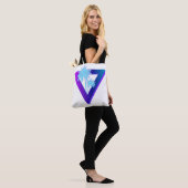 RETROWAVE SYNTHWAVE PALM BÄUME TRIANGLE TASCHE (Am Model)