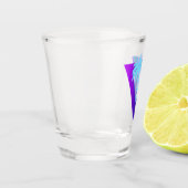 RETROWAVE SYNTHWAVE PALM TREES DREIECK SHOT GLASS SCHNAPSGLAS (Links)