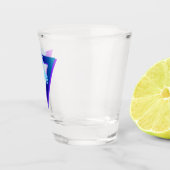 RETROWAVE SYNTHWAVE PALM TREES DREIECK SHOT GLASS SCHNAPSGLAS (Rechts)