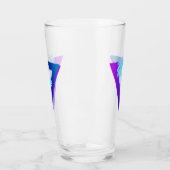 RETROWAVE SYNTHWAVE PALM TREES GLASS-DREIECK GLAS (Links)