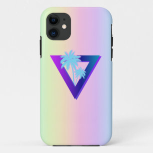 RETROWAVE SYNTHWAVE PALM TREms TRIANGLE PHONE FALL Case-Mate iPhone Hülle