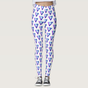 RETROWAVE SYNTHWAVE PALMEN DREIECK LEGGINGS
