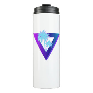 RETROWAVE SYNTHWAVE PALMEN TRIANGEL TUMBLER THERMOSBECHER