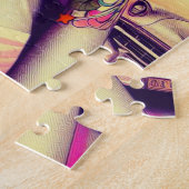 Retrowave Tattoo Button-Up Collage Puzzle (Seite)