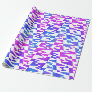 Retrowelle - Gradientendrehung auf Weiß: Geschenkpapier