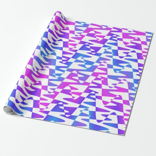 Retrowelle - Gradientendrehung auf Weiß: Geschenkpapier (Ungerollt)