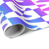 Retrowelle - Gradientendrehung auf Weiß: Geschenkpapier (Rolleneckpunkt)