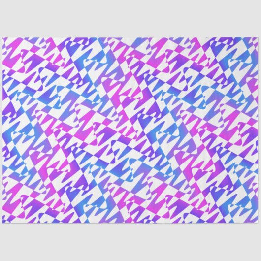 Retrowelle - Gradientendrehung auf Weiß: Seidenpapier (Vorderseite)