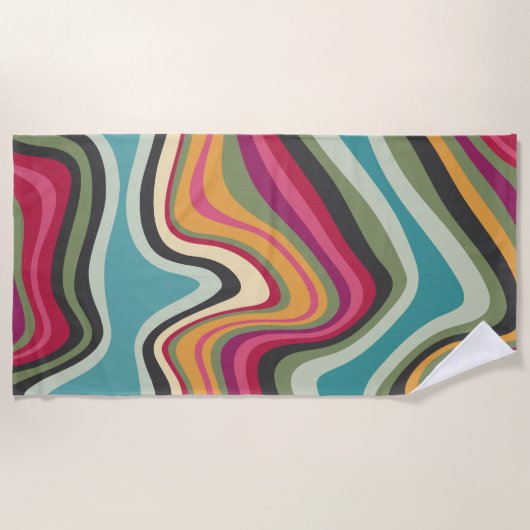 Retrowelle MANA Strandtuch (Vorderseite)