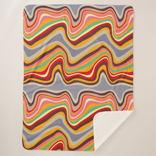 Retrowelle Sherpadecke (Vorderseite)