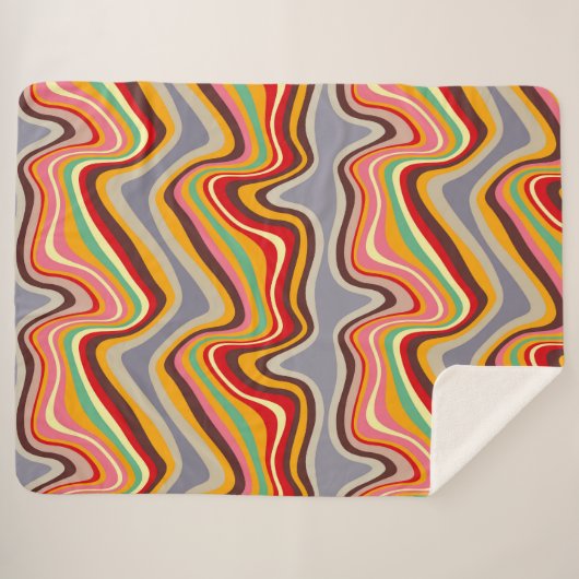 Retrowelle Sherpadecke (Vorderseite (Horizontal))