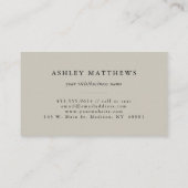 Retrowelle Visitenkarte (Rückseite)