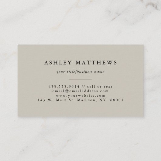 Retrowelle Visitenkarte (Rückseite)