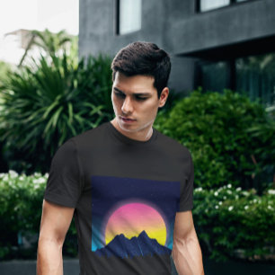 Retrowellengebirge T-Shirt