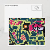 Retroziegelaugen Postkarte (Vorne/Hinten)