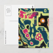 Retroziegelkunst Postkarte (Vorne/Hinten)