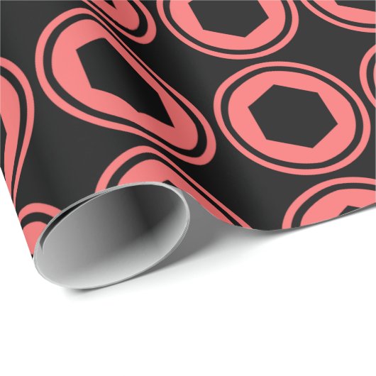 Retrozirkel Geschenkpapier (Rolleneckpunkt)