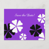 Rett 75. Geburtstagspartei Lila Ankündigung Postkarte (Vorderseite)