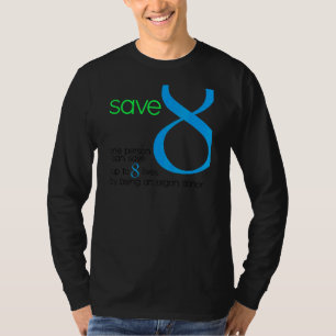 Rett 8 lebt eine Organspende und Geberbewusstsein T-Shirt