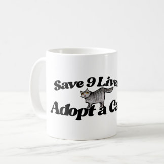 Rett 9 Leben Adoptiere eine Katze Kaffeetasse