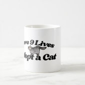 Rett 9 Leben Adoptiere eine Katze Kaffeetasse (Mittel)