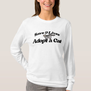 Rett 9 Leben Adoptiere eine Katze T-Shirt
