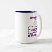 Rett A Life Adoptier A Shelter Hund Tasse (VorderseiteRechts)