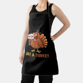 Rett A Turkey Eat Pizza Funny Erntedank Classic Schürze (InSitu)