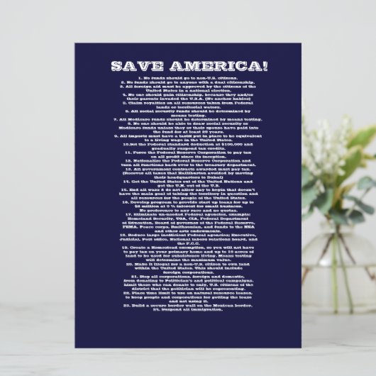 RETT AMERICA ANKÜNDIGUNG (Stehend Vorderseite)