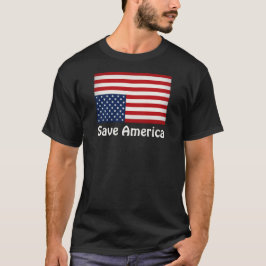 Rett Amerika auf den Kopf - amerikanischer Flag-Pr T-Shirt