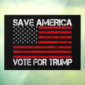 Rett Amerika für Trump Fensteraufkleber (Blatt 3)