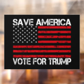 Rett Amerika für Trump Fensteraufkleber (Blatt 2)