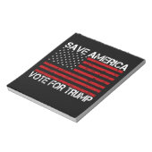Rett Amerika für Trump Notizblock (Rotiert)