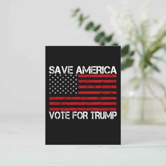 Rett Amerika für Trump Postkarte (Stehend Vorderseite)