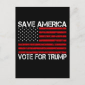 Rett Amerika für Trump Postkarte (Vorderseite)