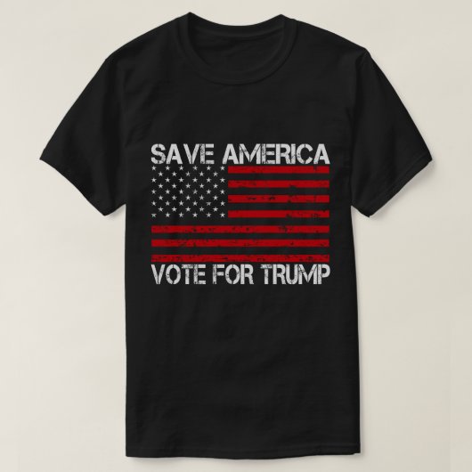 Rett Amerika für Trump T-Shirt (Design vorne)