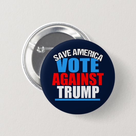 Rett Amerika gegen Trump Button (Vorne & Hinten)