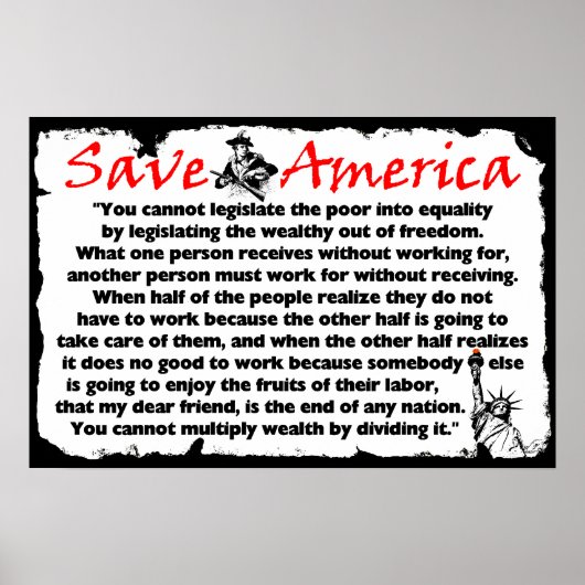 Rett Amerika! Poster (Vorne)