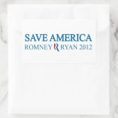 Rett Amerika Rechteckiger Aufkleber (Tasche)
