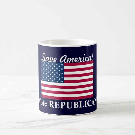 Rett Amerika!/Stimme REPUBLIKANS+U.S. Kaffeetasse (Mittel)